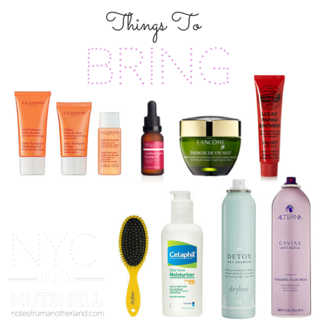 Notes From Another Land / NYC in a nutshell: Things to BRING