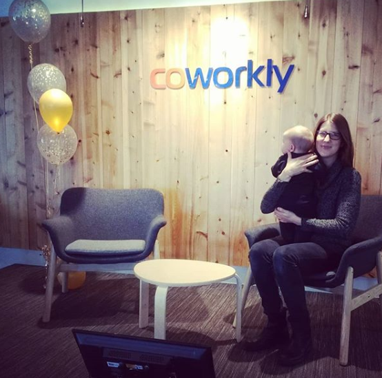 Coworkly Amy Lynch And Baby