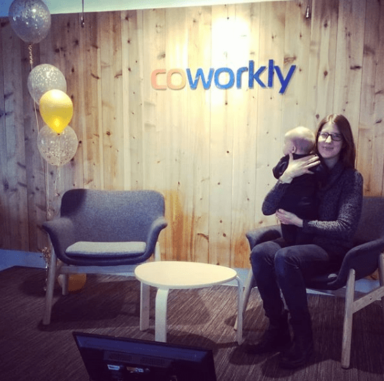 Coworkly Amy Lynch And Baby