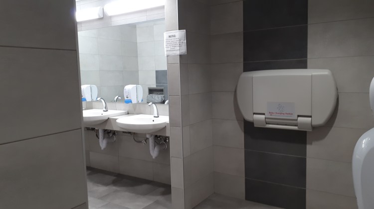 Algonquin College DARE District Womens Washroom with baby change facilities