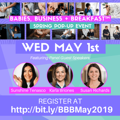BBB Spring Pop-Up Event May 1st 2019 Guest Speaker Lineup