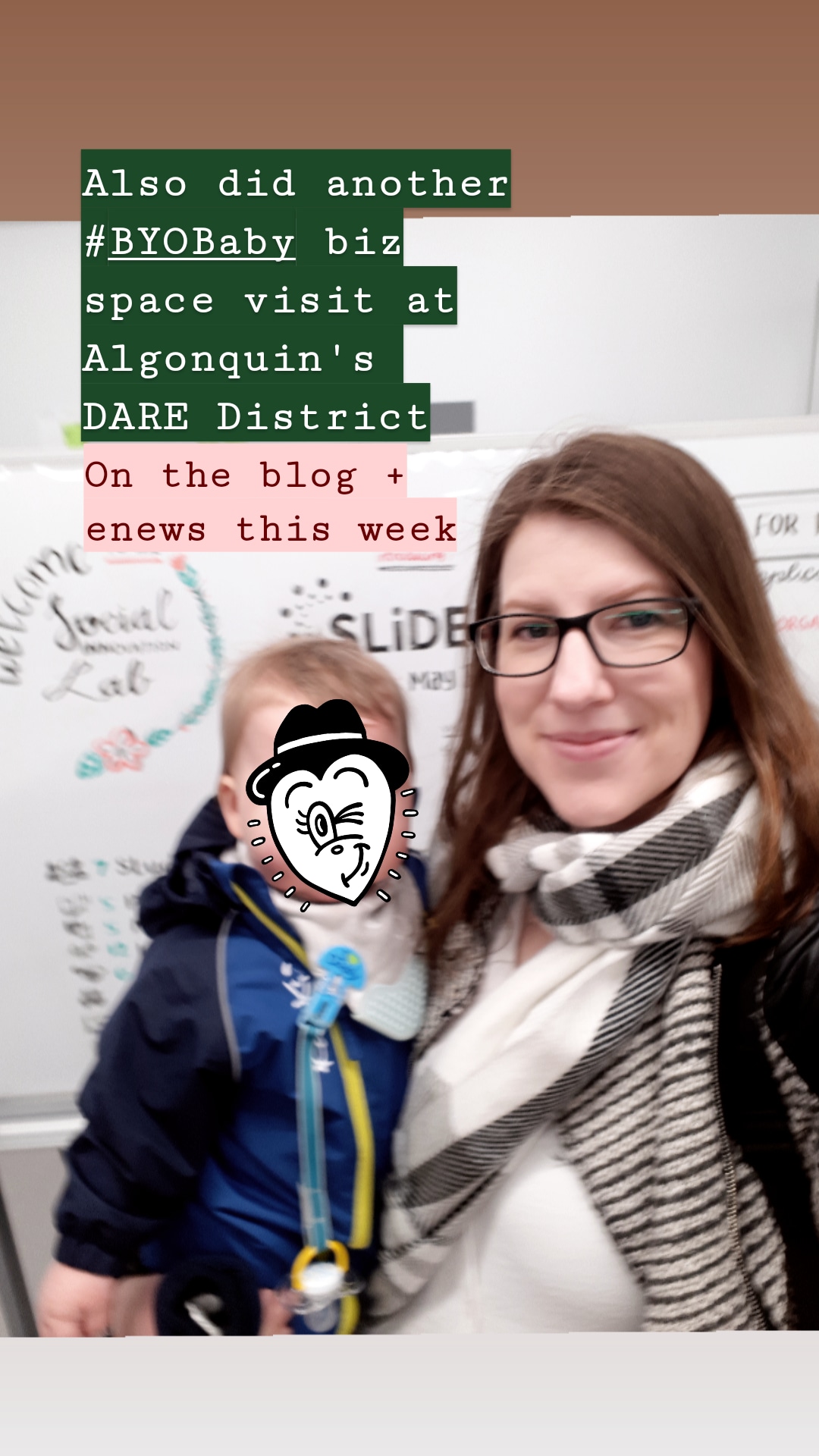 Amy Lynch with Baby: Algonquin College DARE District Ottawa Campus