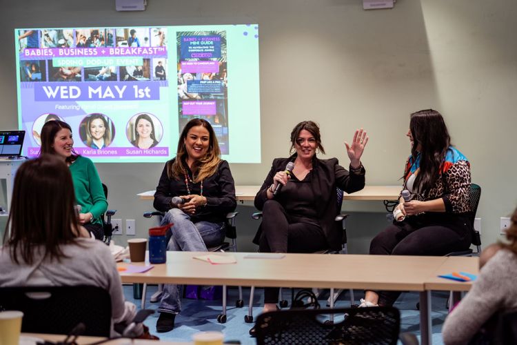 Babies, Business + Breakfast Spring 2019 Pop-Up Event. Photo by Charlene from Van Veit Creative