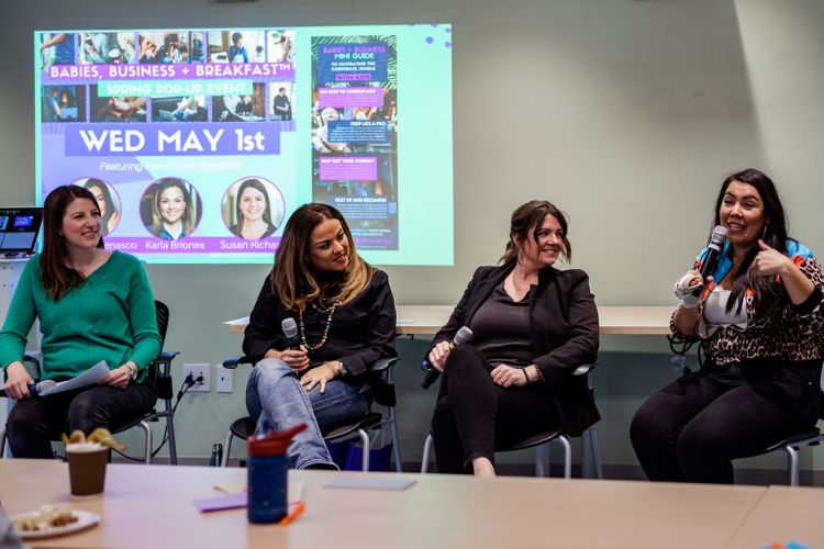 Babies, Business + Breakfast Spring 2019 Pop-Up Event. Photo by Charlene from Van Veit Creative