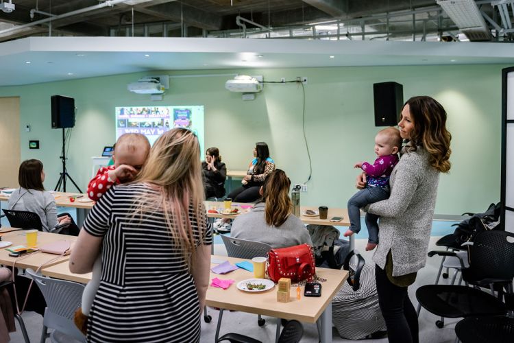 Babies, Business + Breakfast Spring 2019 Pop-Up Event. Photo by Charlene from Van Veit Creative