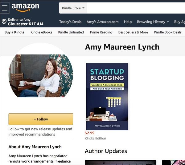 Startup Blogging: Validate A Business Idea and Build Your Audience by Amy Maureen Lynch is now available for pre-order through Amazon, delivered on April 24, 2020.