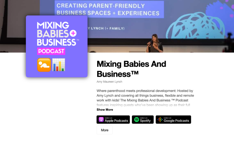 Mixing Babies And Business Podcast by Amy Maureen Lynch